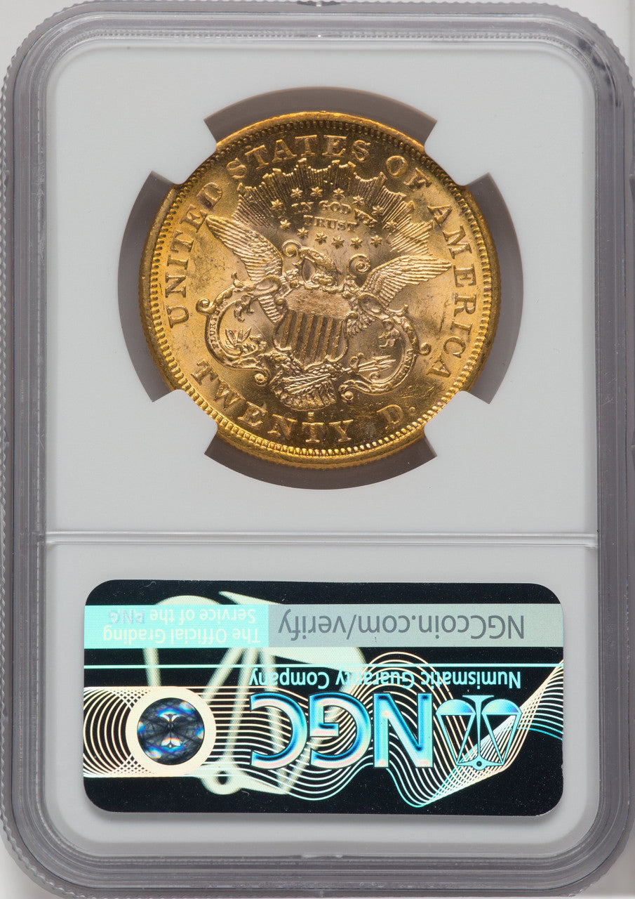 1876-S $20 Liberty Double Eagle NGC MS62