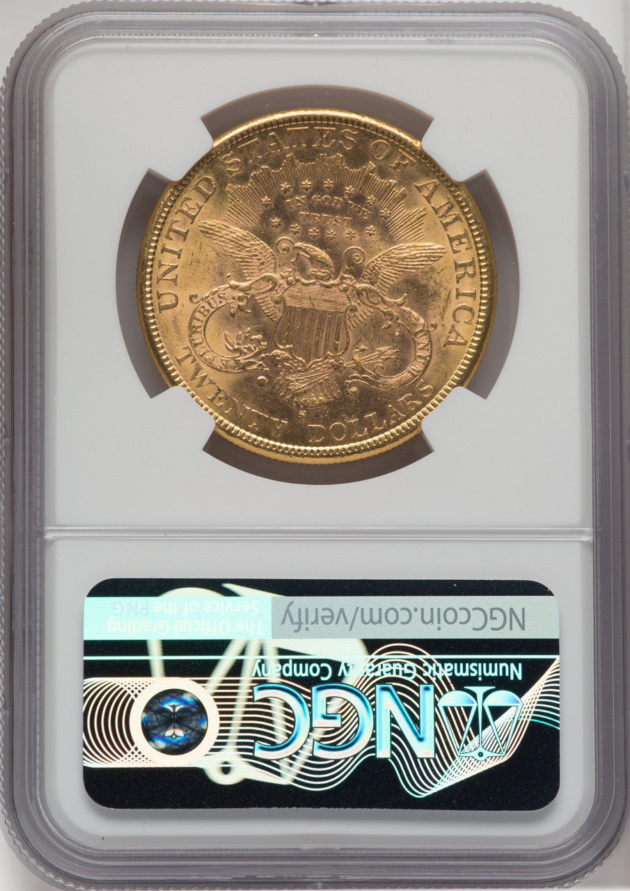 1885-S $20 Liberty Double Eagle NGC MS62