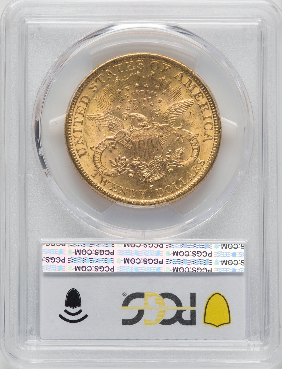 1888-S $20 Liberty Double Eagle PCGS MS62