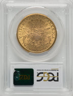1889-S $20 Liberty Double Eagle PCGS MS62