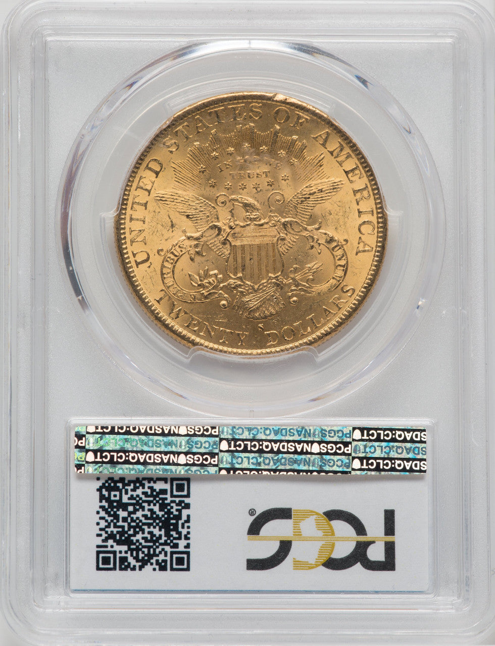 1891-S $20 Liberty Double Eagle PCGS MS63