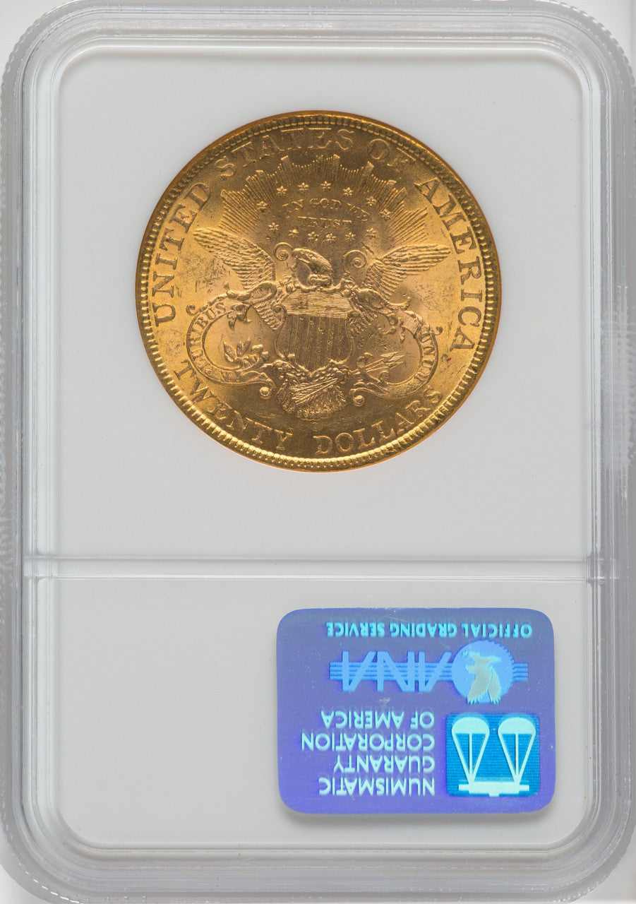 1896 $20 Liberty Double Eagle NGC MS62