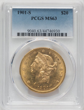 1901-S $20 Liberty Double Eagle PCGS MS63