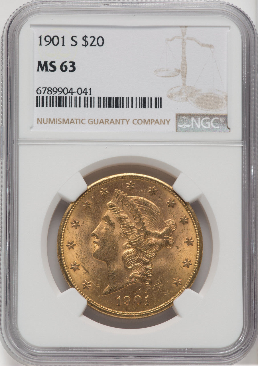 1901-S $20 Liberty Double Eagle NGC MS63