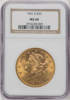 1901-S $20 Liberty Double Eagle NGC MS64