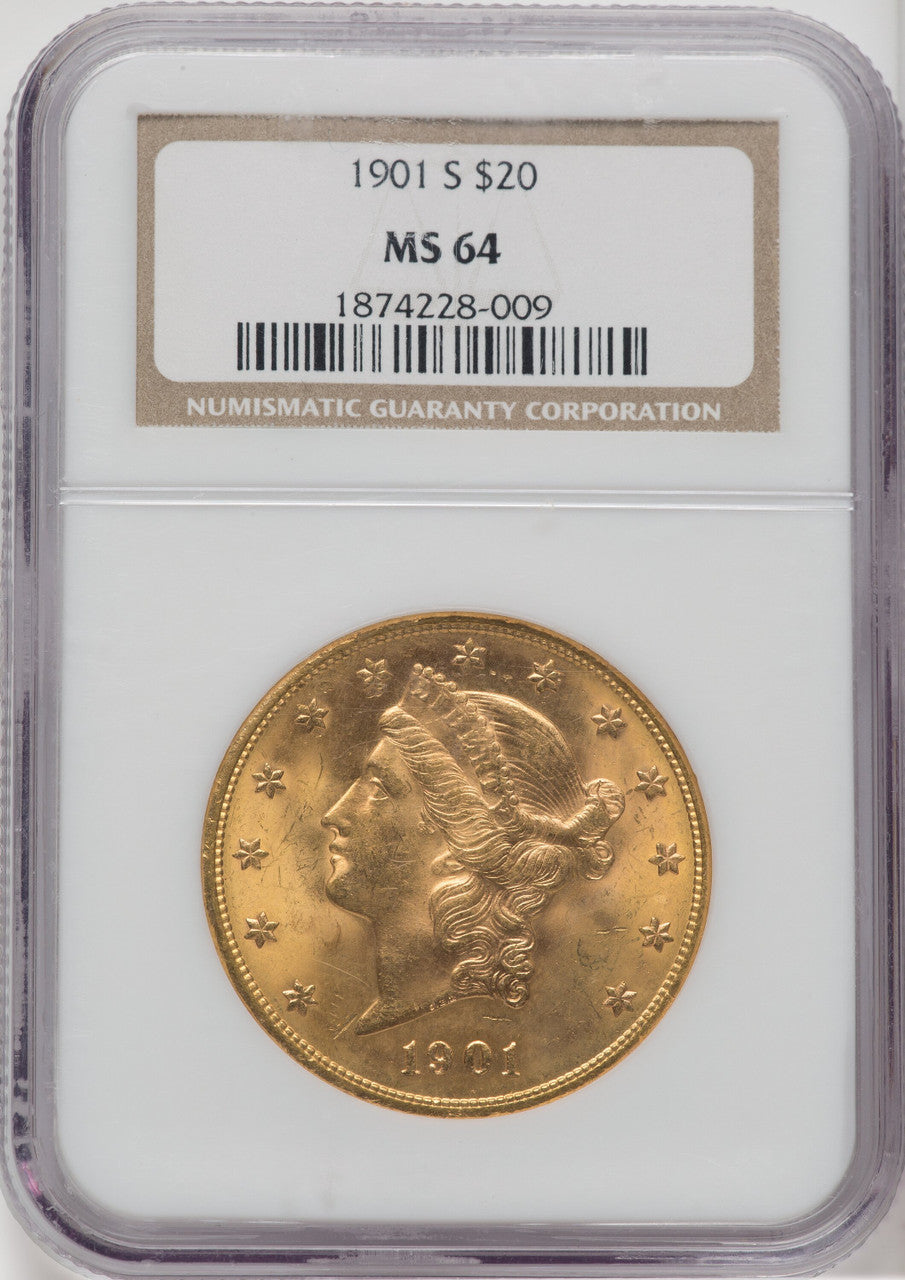 1901-S $20 Liberty Double Eagle NGC MS64