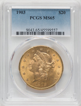 1903 $20 Liberty Double Eagle PCGS MS65