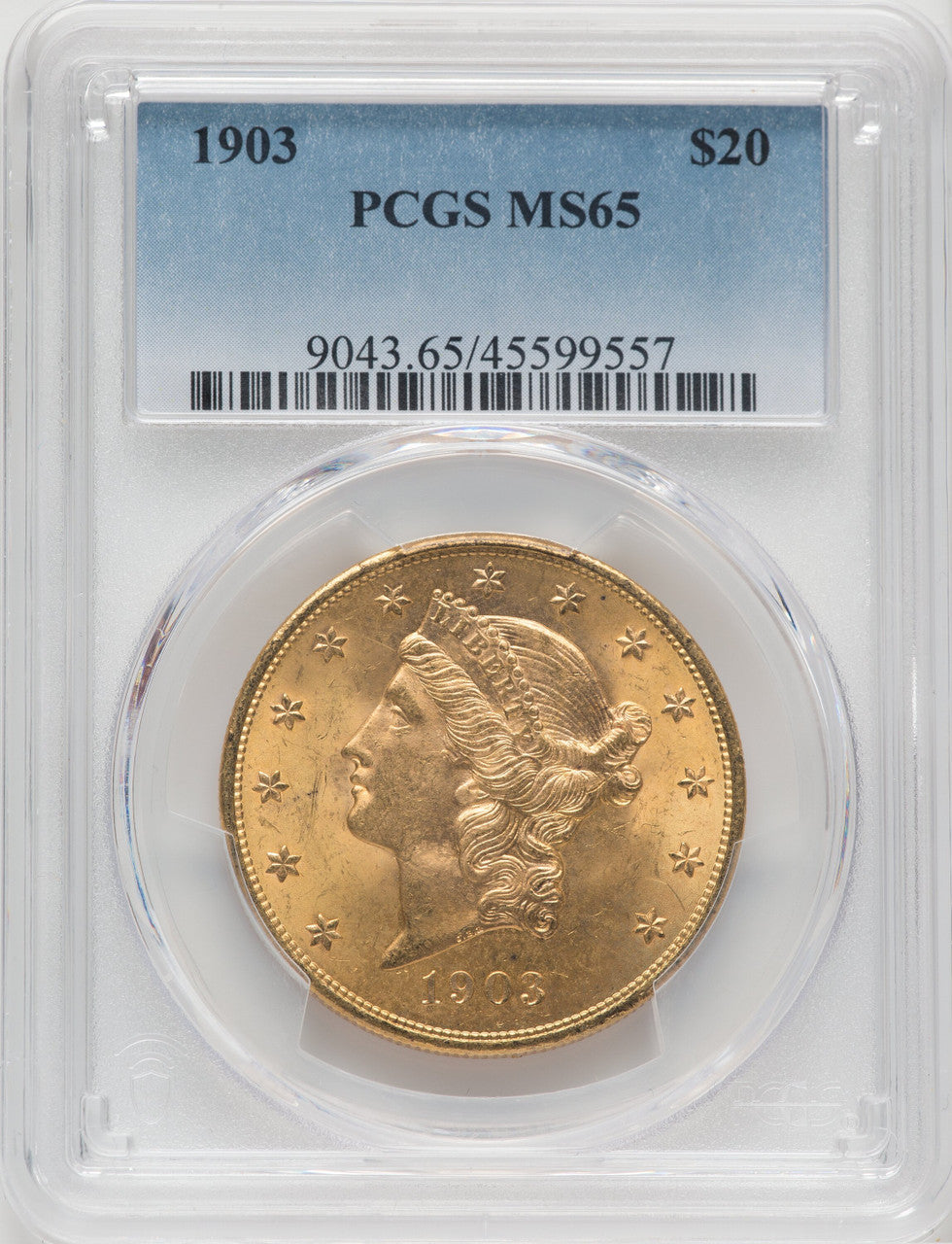 1903 $20 Liberty Double Eagle PCGS MS65