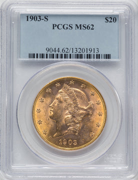 1903-S $20 Liberty Double Eagle PCGS MS62
