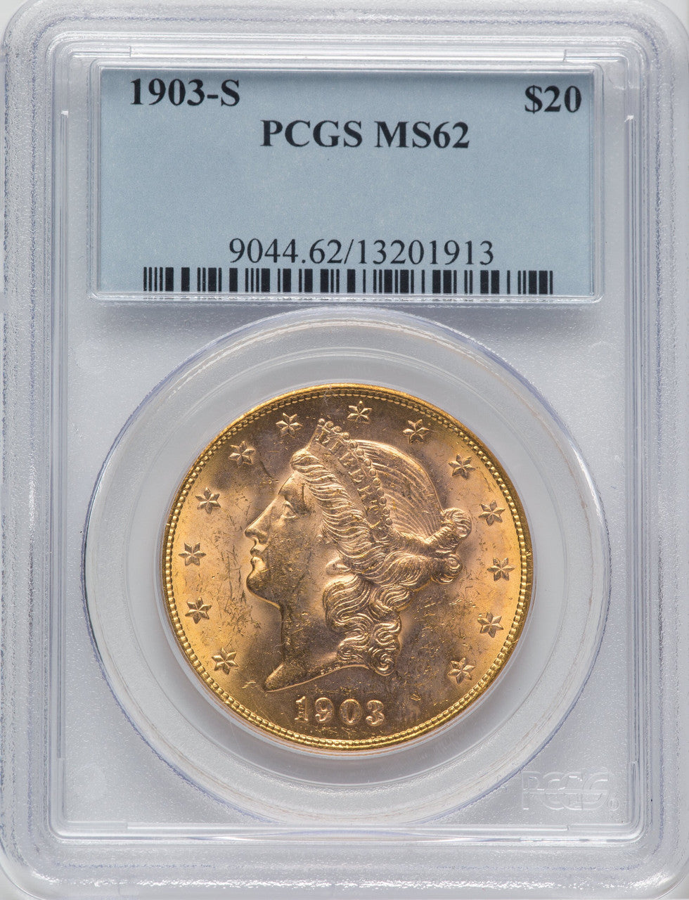 1903-S $20 Liberty Double Eagle PCGS MS62