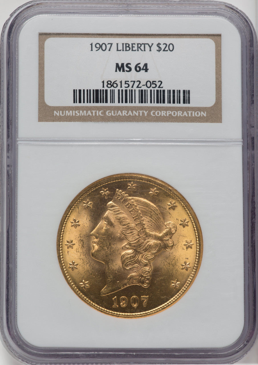 1907 $20 Liberty Liberty Double Eagle NGC MS64
