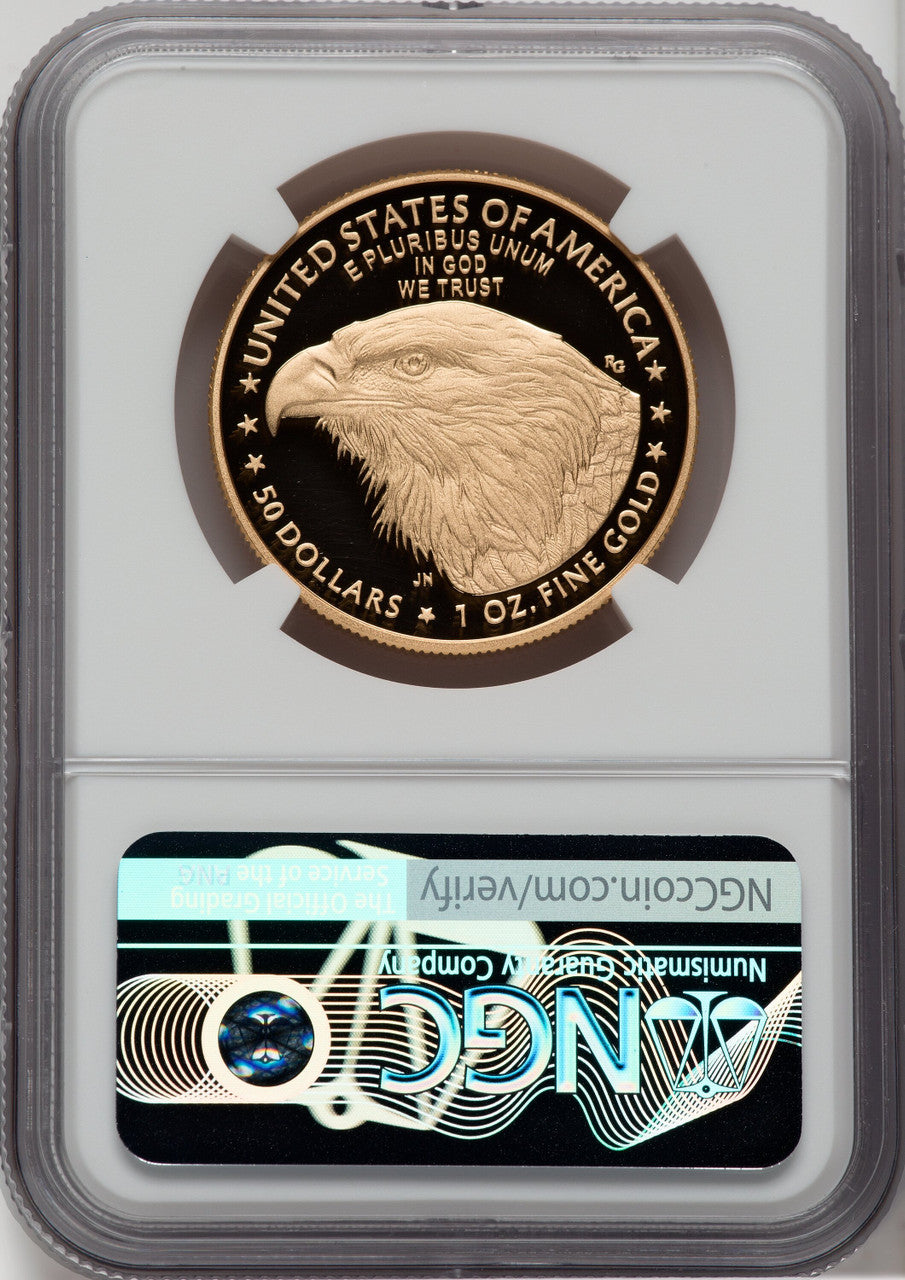 2023-W G$50 One Ounce Gold Eagle First Day of Issue NGC PF70