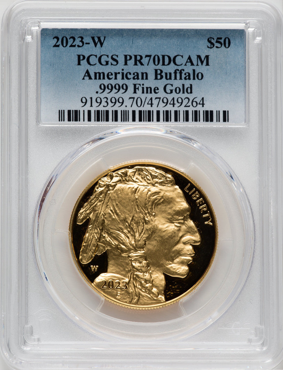 2023-W G$50 Gold Buffalo DCAM PCGS PR70