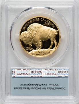 2023-W G$50 Gold Buffalo First Strike DCAM PCGS PR70
