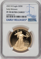 2023-W G$50 One Ounce Gold Eagle First Strike NGC PF70