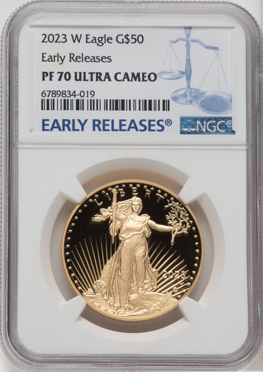 2023-W G$50 One Ounce Gold Eagle First Strike NGC PF70