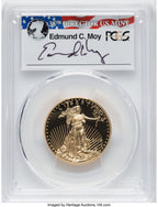 2016-W $25 Half-Ounce Gold Eagle 30th Anniversary First Strike Moy Signature PCGS PR70