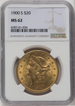 1900-S $20 Liberty Double Eagle NGC MS62 (171358205)