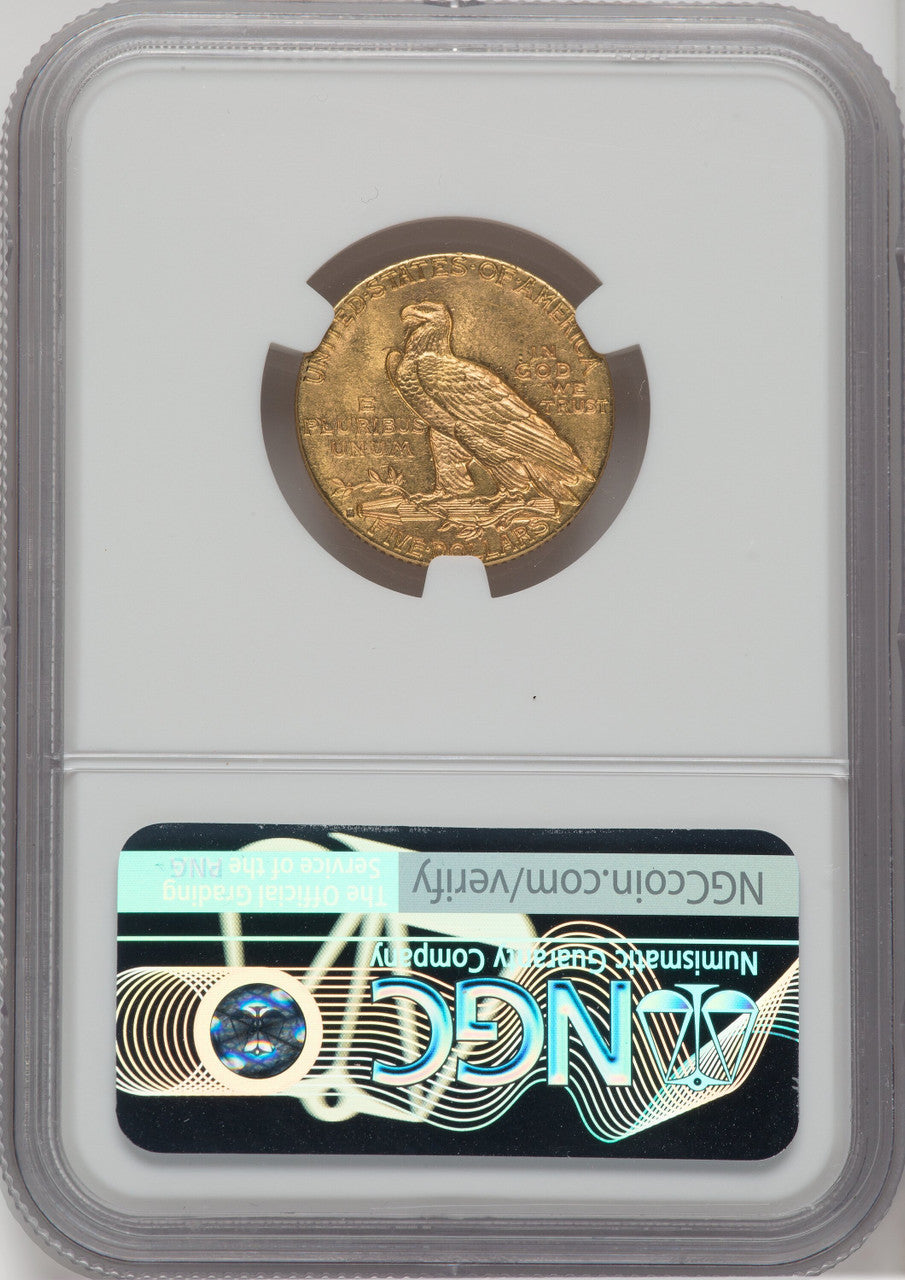 1914-S $5 CAC Indian Half Eagle NGC MS62+