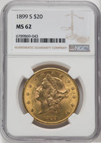 1899-S $20 Liberty Double Eagle NGC MS62 (171367431)