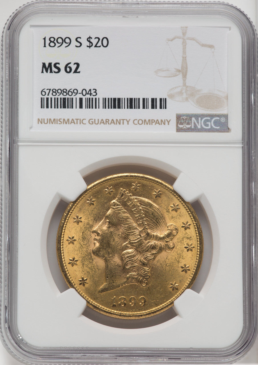 1899-S $20 Liberty Double Eagle NGC MS62 (171367431)