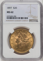 1897 $20 Liberty Double Eagle NGC MS62 (571316047)