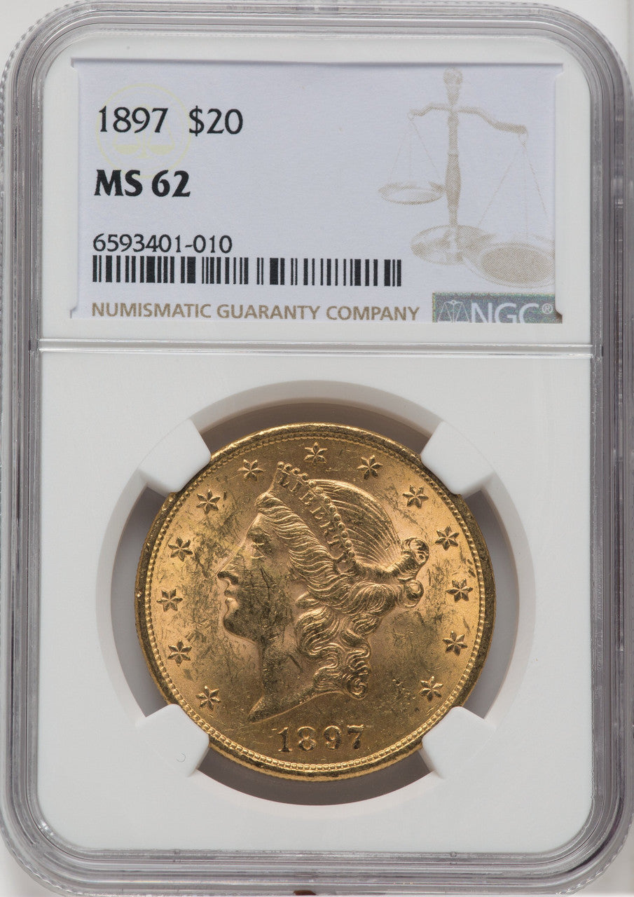 1897 $20 Liberty Double Eagle NGC MS62 (759669031)