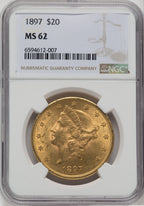 1897 $20 Liberty Double Eagle NGC MS62 (571327091)