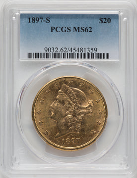 1897-S $20 Liberty Double Eagle PCGS MS62 (171311623)