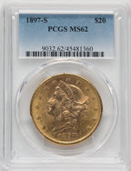 1897-S $20 Liberty Double Eagle PCGS MS62 (171311624)