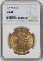 1897-S $20 Liberty Double Eagle NGC MS62 (759376143)