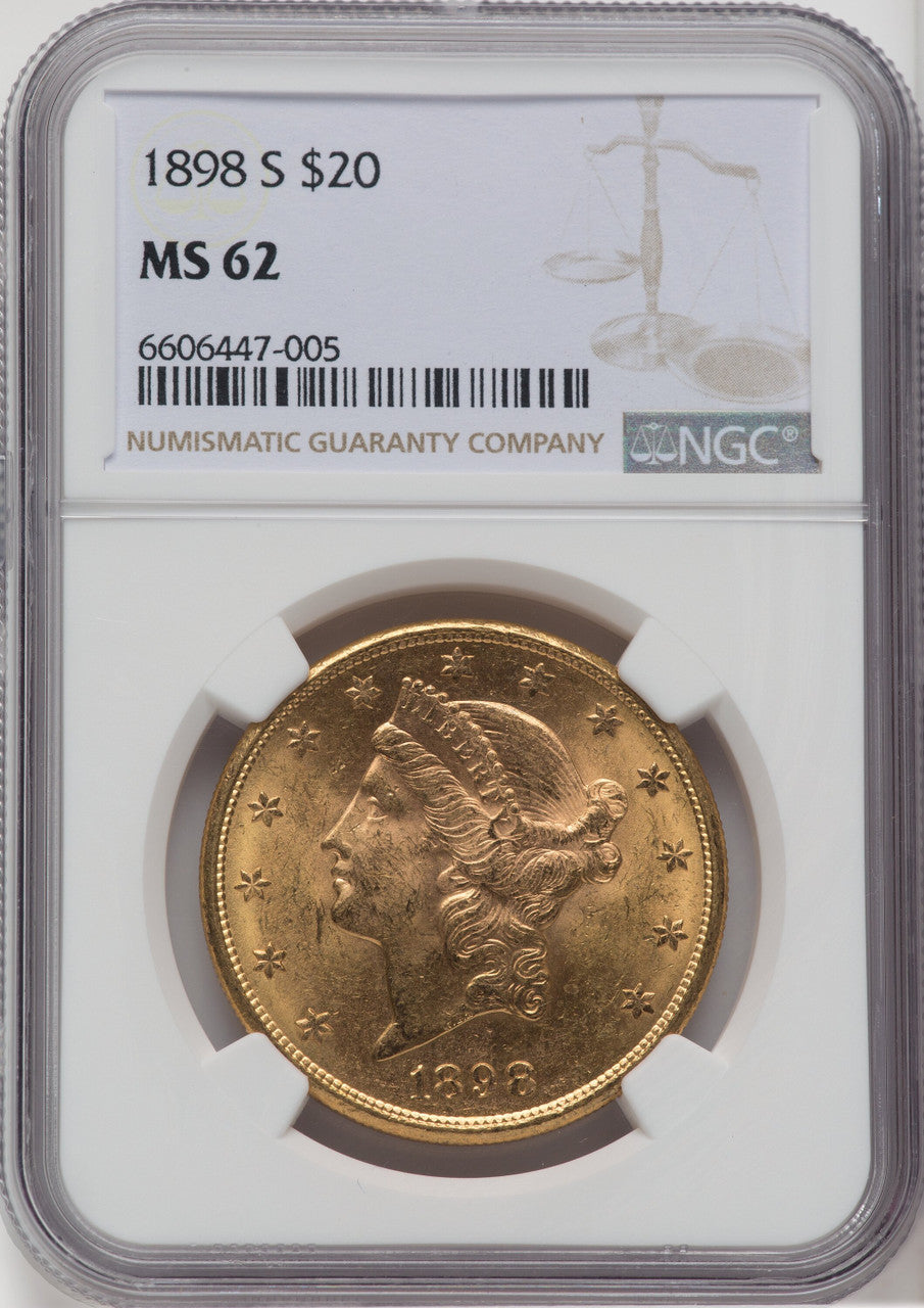 1898-S $20 Liberty Double Eagle NGC MS62 (503478011)