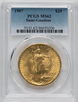 1907 $20 Saint Saint-Gaudens Double Eagle PCGS MS62 (171358084)