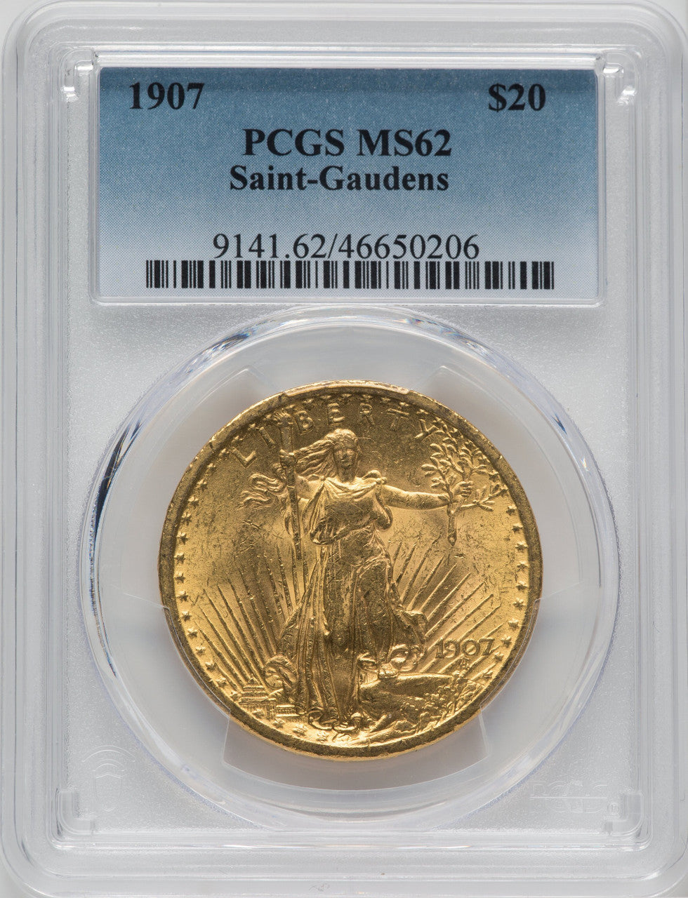 1907 $20 Saint Saint-Gaudens Double Eagle PCGS MS62 (171358084)