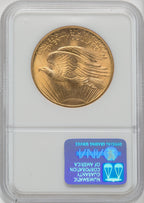1908 NM $20 Wells Fargo Saint-Gaudens Double Eagle NGC MS67