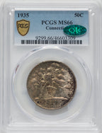 1935 50C Connecticut CAC Commemorative Silver PCGS MS66