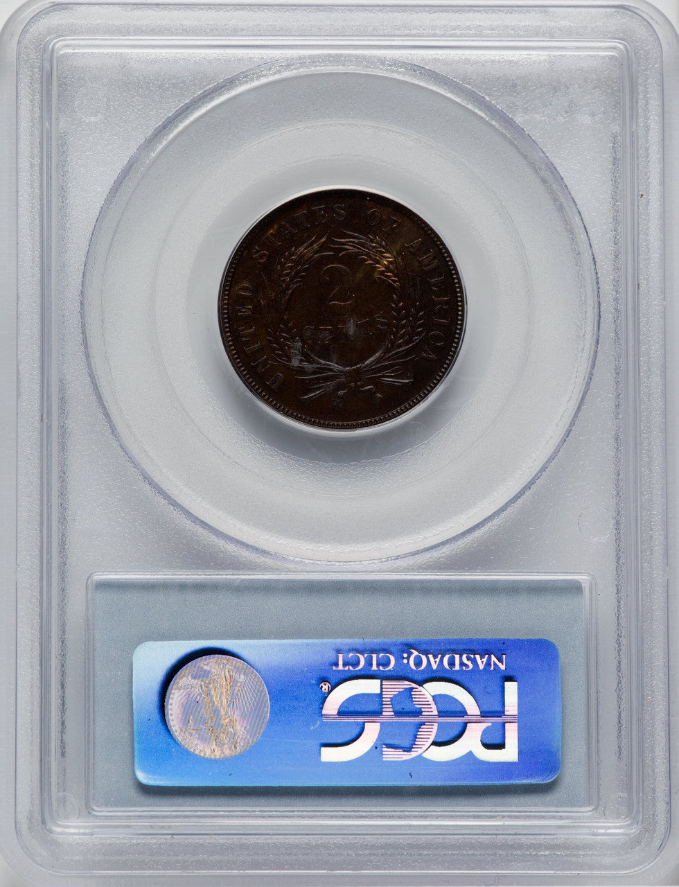 1872 2C RB Proof Two Cent Pieces PCGS PR65