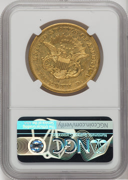 1859-O $20 Liberty Double Eagle NGC AU50