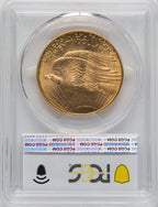 1908-D $20 NO MOTTO Saint-Gaudens Double Eagle PCGS MS65