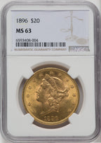 1896 $20 Liberty Double Eagle NGC MS63 (517065073)