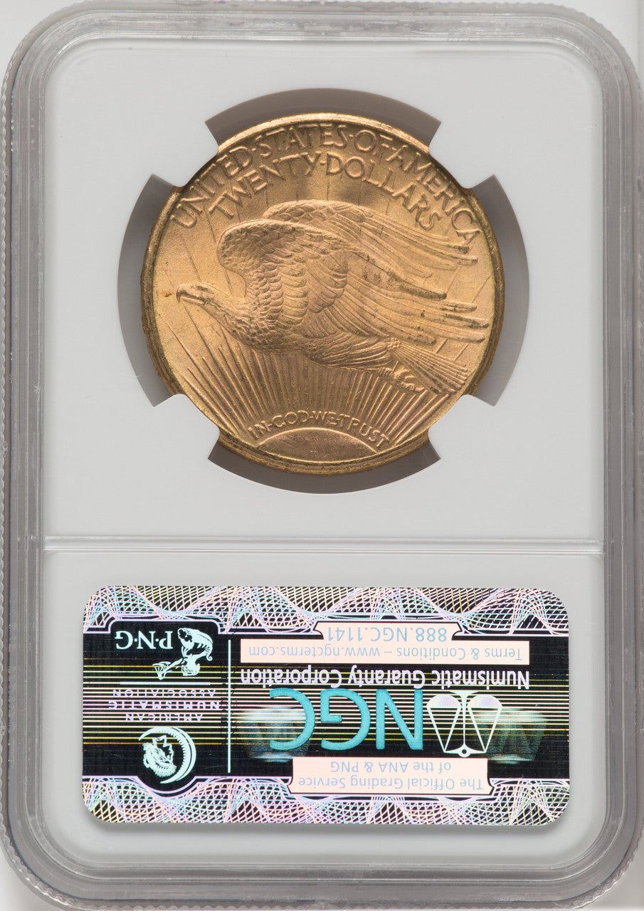 1909-S $20 Saint-Gaudens Double Eagle NGC MS65