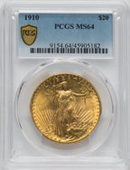 1910 $20 Saint-Gaudens Double Eagle PCGS MS64
