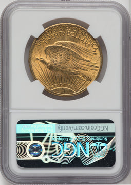1911 $20 Saint-Gaudens Double Eagle NGC MS62