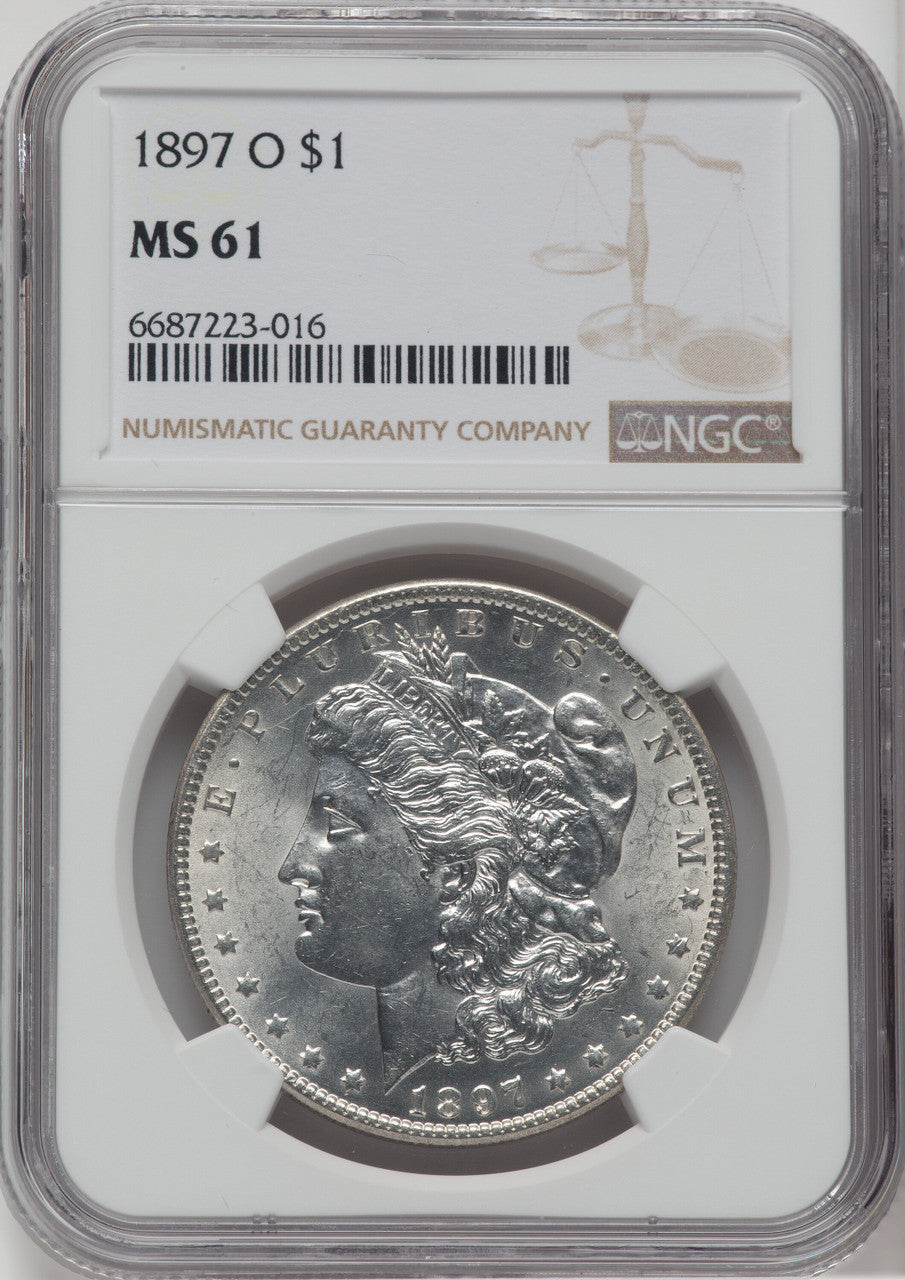 1897-O $1 Morgan Dollar NGC MS61