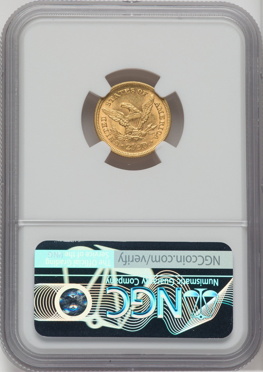 1854 $2.50 Liberty Quarter Eagle NGC MS62