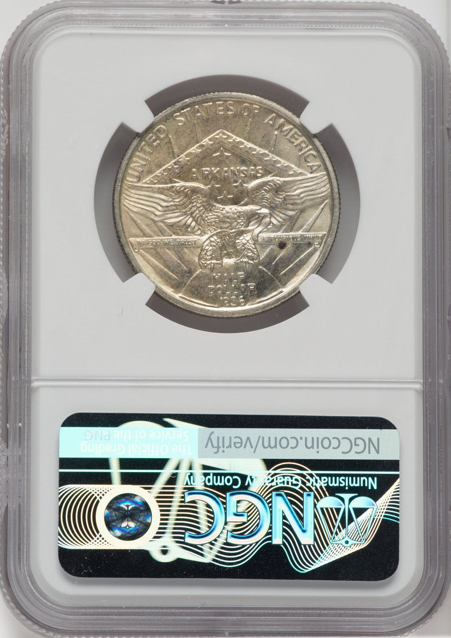 1936 50C Arkansas Commemorative Silver NGC MS67