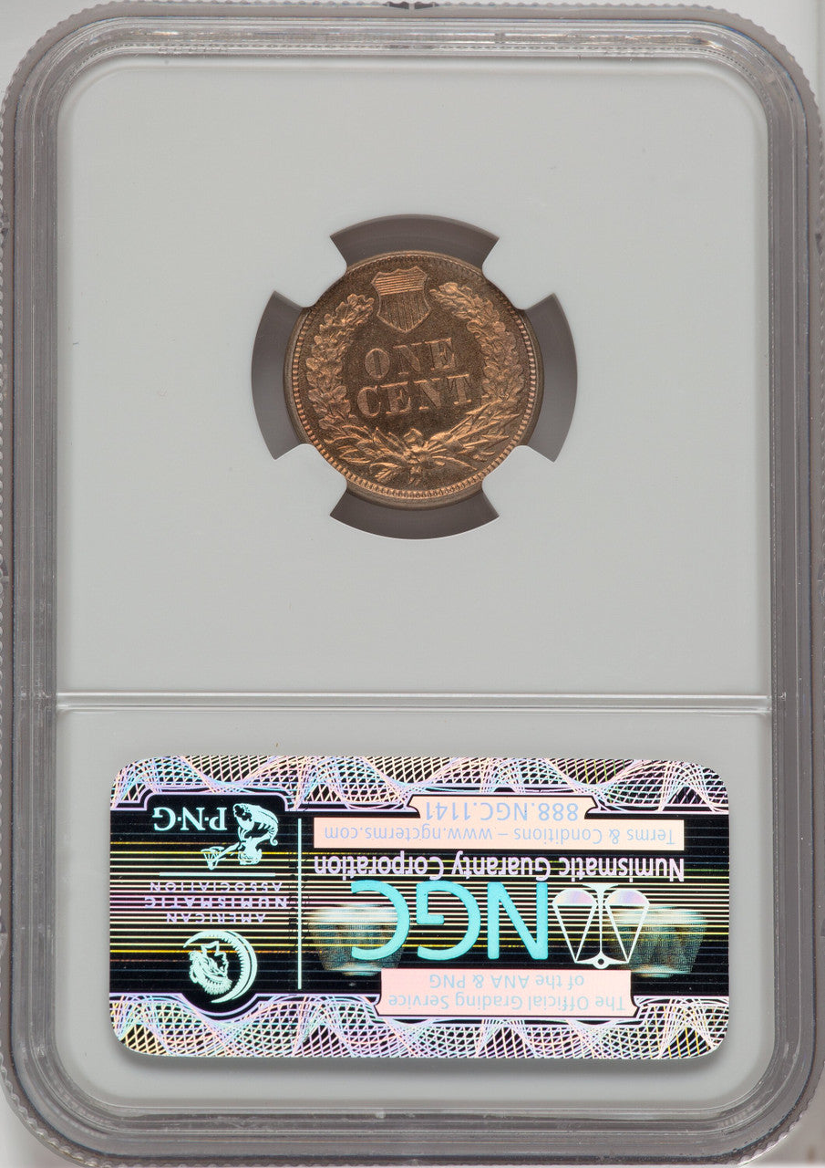 1860 1C Proof Indian Cent NGC PR64