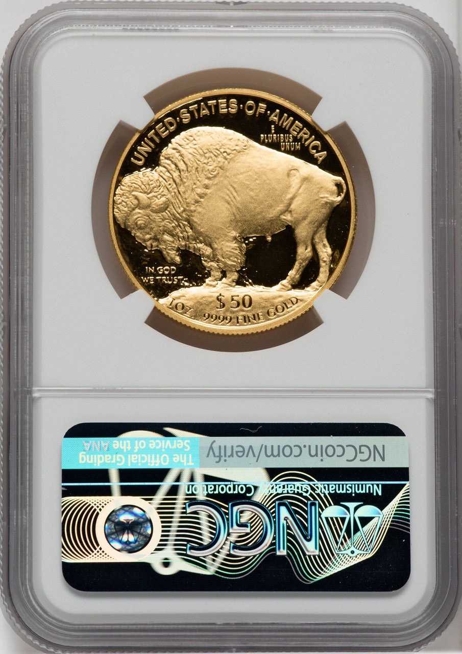 2007-W 1 oz Gold Buffalo .9999 Fine Gold NGC PF70 Uram Signed