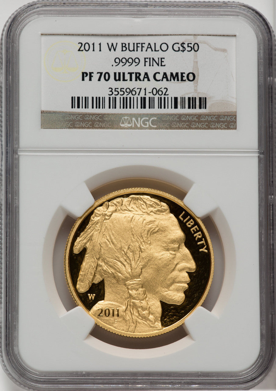 2011-W $50 One-Ounce Gold Buffalo NGC PF70