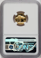 2008-W $5 Tenth-Ounce Gold Buffalo .9999 Fine Gold NGC PF70 Uram Signed
